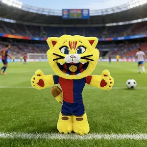 New 31CM Football Mascot Cat Plush Toy Football Plush Cat Mascot Football Cat Plush Toy The Bunny Doll Stuffed Animal Soft Toy