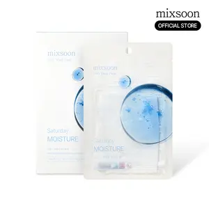 [mixsoon Official Shop] Daily Mask Pack Saturday 1Pack (10EA) - Moisture Mask for ultimate hydration and comfort, Korean Face Mask for Glass Skin Moisturizer Sheet
