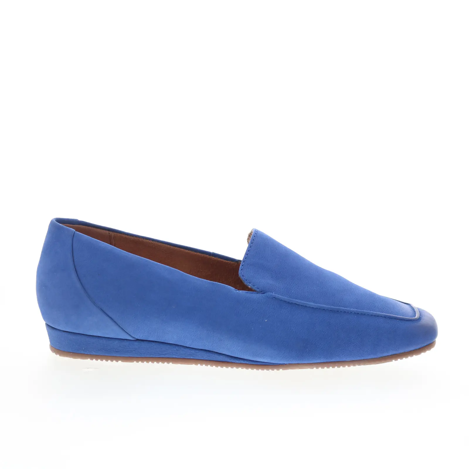 SoftWalk Vista S2259-422 Womens Blue Nubuck Slip On Loafer Flats Shoes
