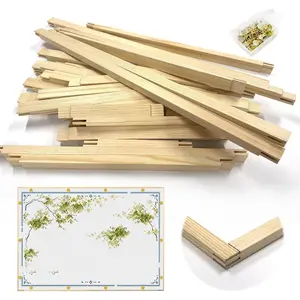 28 Pcs Needlepoint Stretcher Bars for Needlework 7 Length Size Wood Canvas Frames Kits Embroidery Oil Painting Posters Art Supplies (6/8/10/12/14/16/20inch)