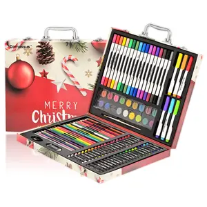 132-Piece Art Set, Deluxe Professional Color Set, Creating Gift Box, Art Set Crafts Drawing Painting Christmas Kit for Kids and Adult, Girls Boys