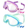 Kids Swim Goggles Set, 2pcs Large Frame Design Swim Goggles, Anti-fog Feature Ensures Clear Vision for Pools and Beaches, Swim Kit, Diving Swimming Goggles, Water Goggles, Swim Glasses, Outdoor Swimming Goggles, Swimming Accessories