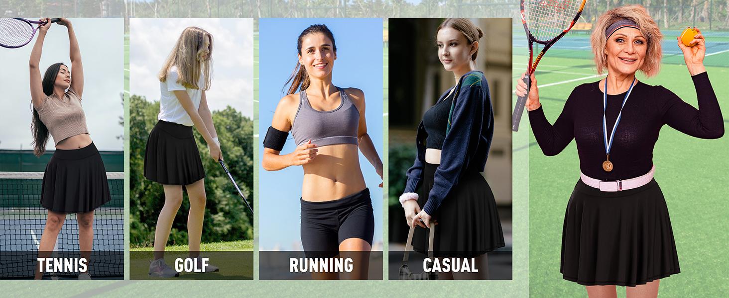 COOTRY Women's 【Plus Size】 Pleated Tennis Skirt with Shorts High Waisted Tummy Control Athletic Golf Skorts High Waisted Workout Skirts with 2 Pockets & Internal Drawcord | 2026 summer clothes | 2026 Spring Break Gift For Easter's Day Mother's Day tiktok COOTRY Women's 【Plus Size】 Pleated Tennis Skirt with Shorts High Waisted Tummy Control Athletic Golf Skorts High Waisted Workout Skirts with 2 Pockets & Internal Drawcord | 2026 summer clothes | 2026 Spring Break Gift For Easter's Day Mother's Day tiktok