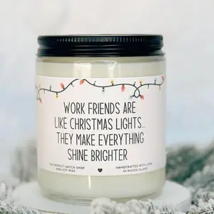 Merry Christmas Work Friend christmas gift christmas candle Gifts for her Best friend Gift Holiday Gifts Work Gifts Coworker gifts