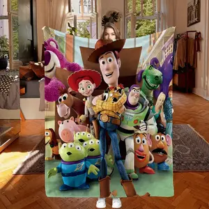 DISNEY CLASSIC Toy Story Blanket, Soft Double-Sided Polyester Shawl for Boys and Girls, Perfect Birthday Gift