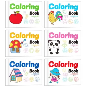1/6 set of 48-page educational coloring books for kids, Learn about shapes, animals, fruits, cars and more, Develop fine motor skills & creativity.Gift for birthdays, easter, party favors, plane rides, preschool learning christmas.