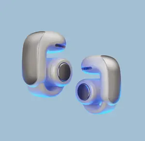 Clip-On Open Ear Earbuds – Wireless Comfort Design with Immersive Sound | OpenAudio for Situational Awareness | 48-Hour Playtime