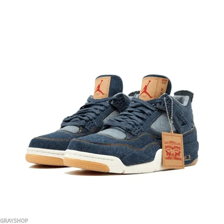 Classic Washed Denim Athletic Shoes with Leather Tongue Tag & Gum Outsole, Brand New Sealed Packaged with Original Shoe Box, All Season Vintage Trendy Daily Sneakers