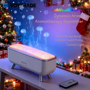 Jellyfish Aroma Diffuser & Air Purifier with Multi-Color Lights, Remote Control, Timed Shutdown and Auto-Off - Perfect for Christmas & Holiday Gifts