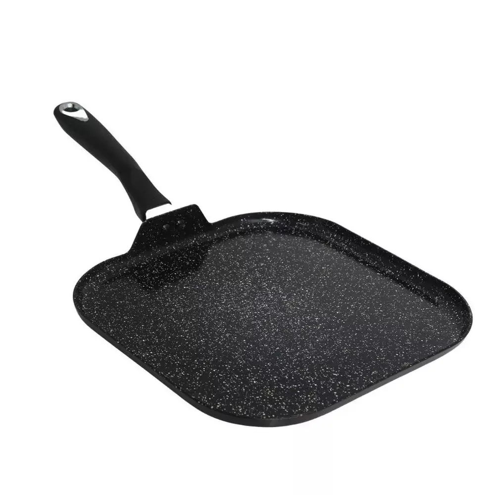 11" Ceramic Bistro Square Griddle Black