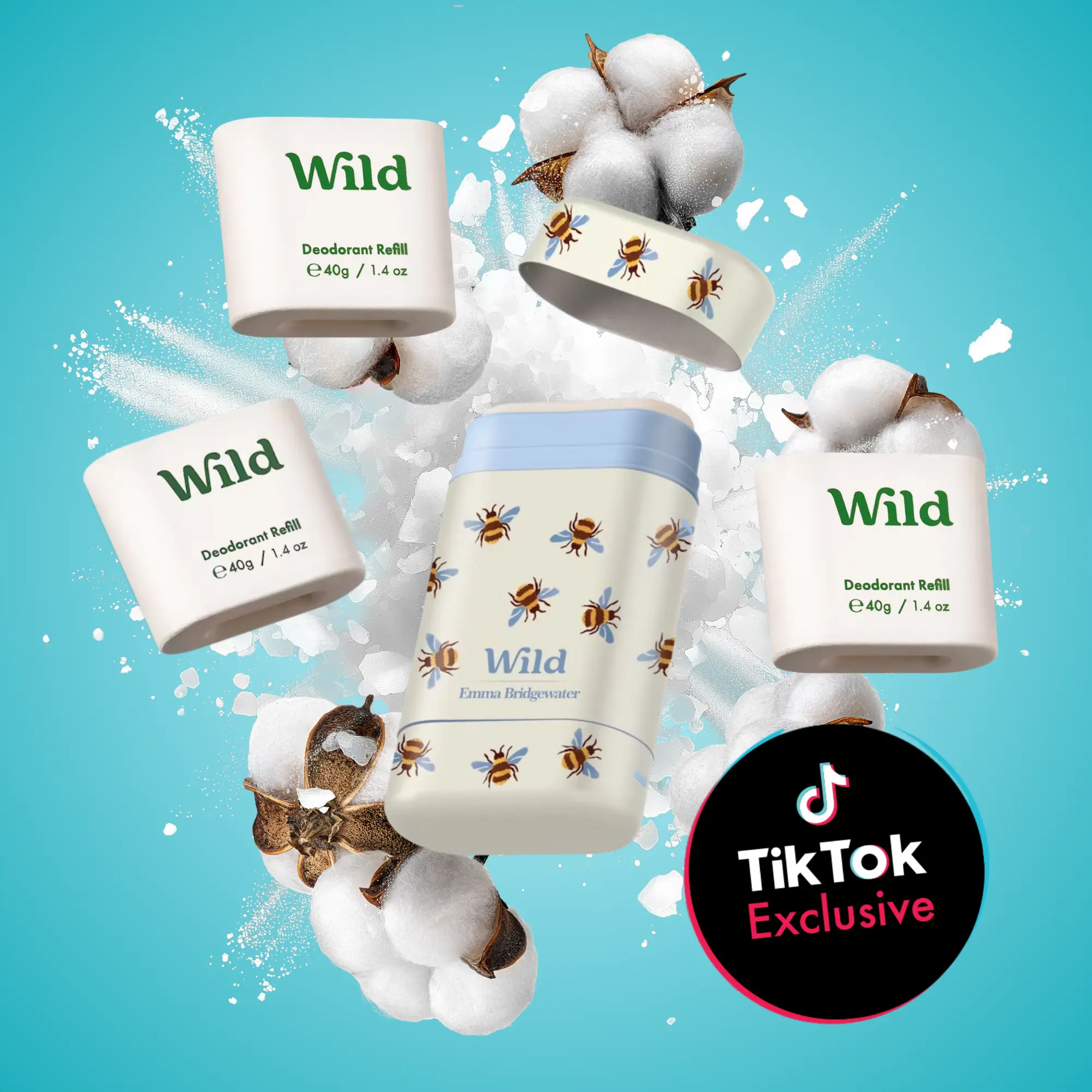 Wild Stick Deodorant Case + 3 Refill Bundle Wild Stick Deodorant Case + 3 Refill Bundle