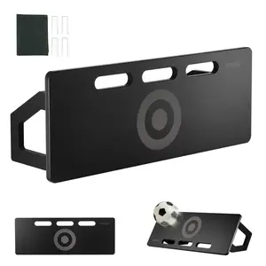 VEVOR Soccer Rebounder Board,  , 32"X12" Portable Soccer Wall with 2 Angles Rebound, Foldable HDPE Kickback Rebound Board, Soccer Training Equipment for Kids and Adults, Passing & Shooting Practice