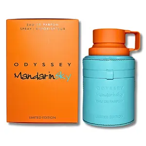 Armaf Limited Edition Odyssey Mandarin Sky Eau de Parfum 3.4FL.OZ Aromatic Citrusy Woody Caramel Fragrance | Long Lasting Fragrance