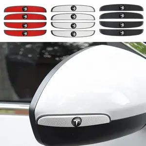 Car Door Anti-Collision Emblem Sticker Rearview Mirror Decals for Tesla Model 3 Y S X Roadster P75D P85D P90D P100D Accessories