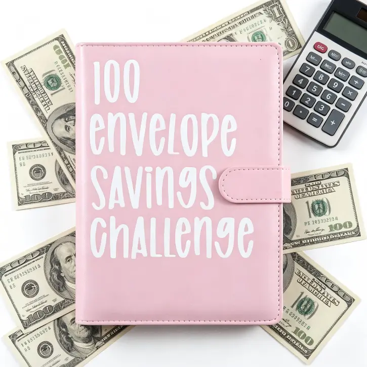 Pink and Black A5 Budget Binder for 100-Day $5,050 Savings Challenge, Sports & Outdoor Fan Shop Premier League Money Saver Book with 100 Numbered Cash Envelopes