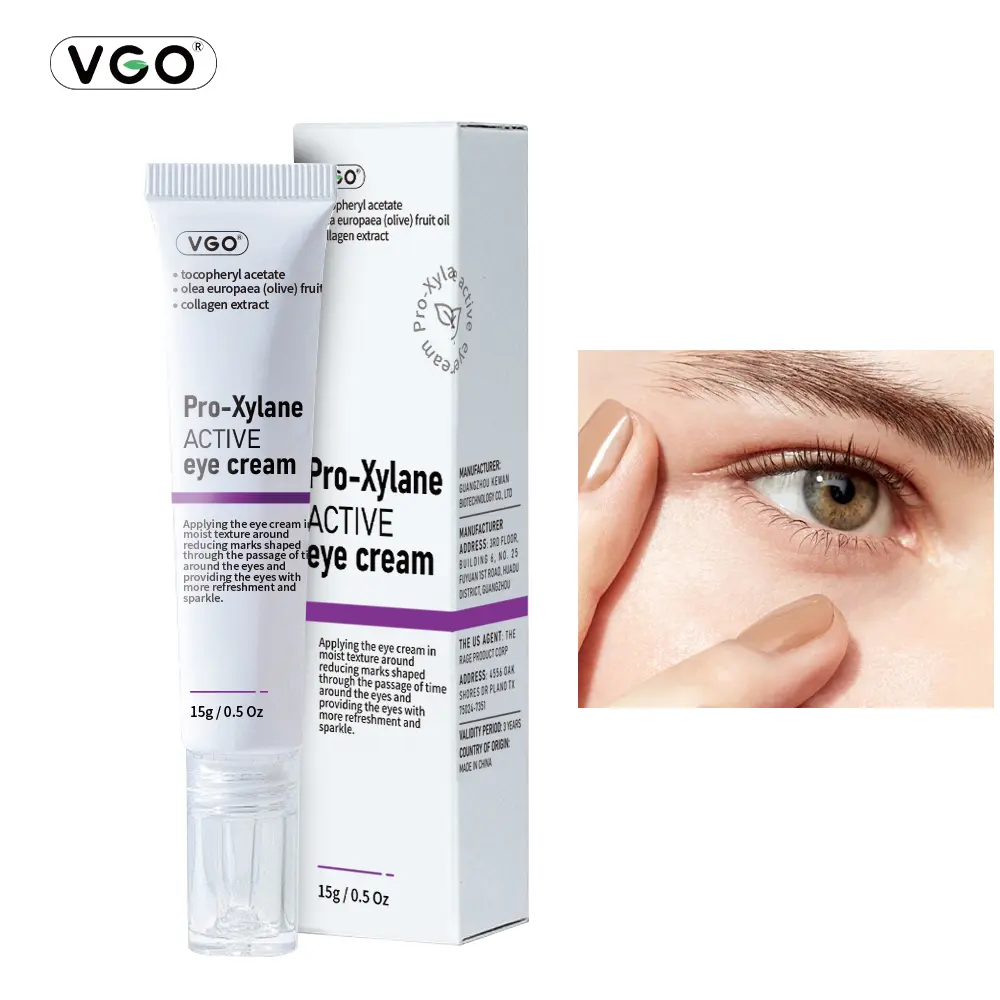 VGO Pro-Xylane Eye Cream 15g, Hydrating Under-Eye Cream with Hyaluronic Acid for Puffiness and Fine Lines