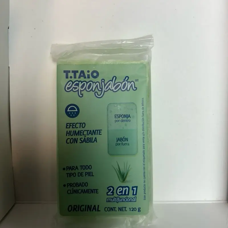 Esponja Jabón Sábila - Original T.T.A.I.esponjabón Effect for Skin Care, 2 en 1 Multi-Ingredient Formula