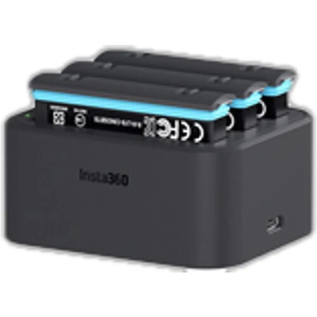 Insta360 X3 Fast Hub Camera Accessory - 360-Degree Camera Chargers & Cables with USB Type-C, LED Status Indicator, Multiple Ports, Overcharge Protection, Charges 3 Batteries Simultaneously in 90 Minutes, Charges Batteries In 90 Minutes, 12 Vdc, Charging,