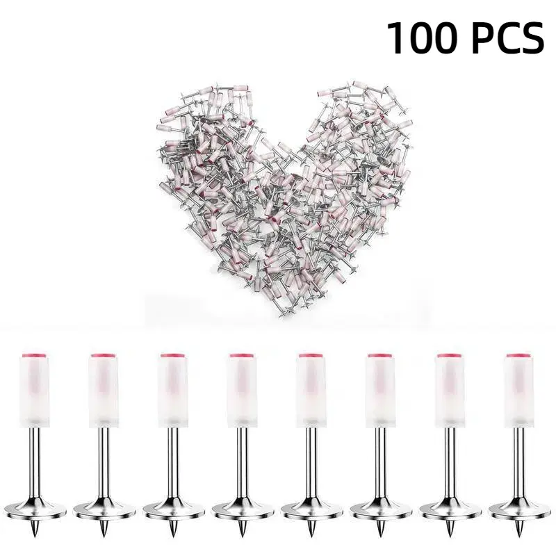 Nails for Manual Steel Nail Gun, M8 nut and nail, Concrete Ceiling Cable Ducts Fixed Slotting Device Repair Tool Home DIY Nail Gun Accessories