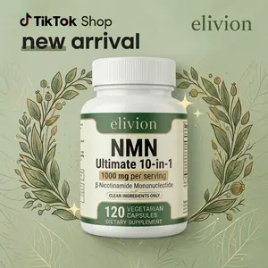 NMN 1000mg Supplement, 10-in-1 Complex with NMN 500mg, Trans-Resveratrol, CoQ10, TMG, Quercetin & Glutathione - Advanced NAD+ Support for Cellular Energy & Vitality - 120 Veggie Capsules, Vitamin, Dietary
