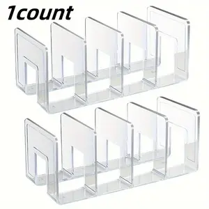 Clear 4 Grid Bag Storage Box, 1 Count Transparent Bag Organizer, Bag Storage Box for Handbag, Tie and Scarf Storage, Home Organizer, Divided Compartments