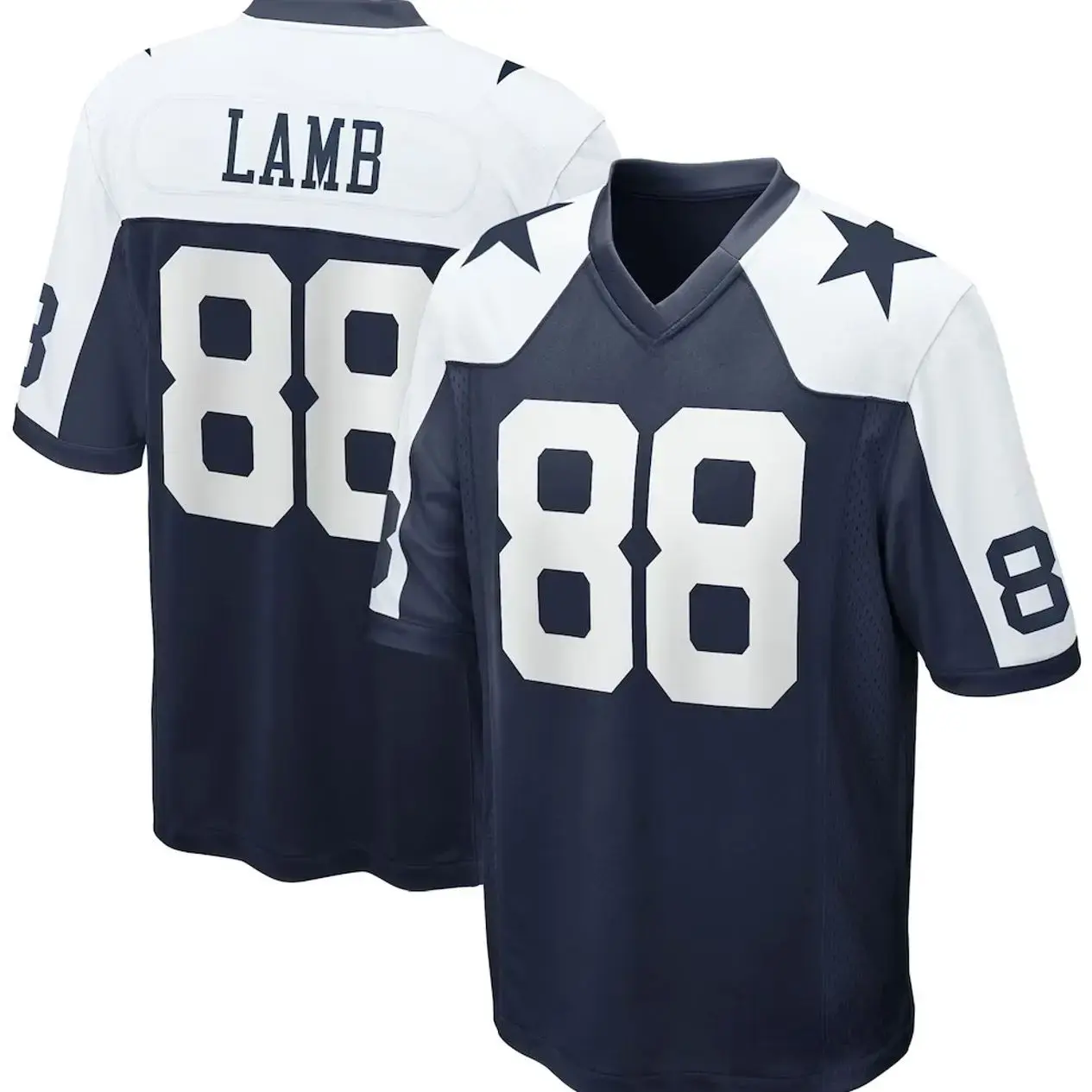 Lamb #88 Inspired Football Jersey, Dallas Navy Blue Player Style Game Jersey, American Football Fan Shirt, Unisex Sports Apparel, Game Day Streetwear Outfit, Gift for Football Fans