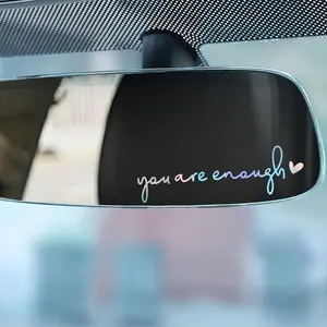 3PCS/SET "You Are Enough" Vinyl Decals - Self-Adhesive Motivational Quotes for Car Mirrors, Laptops, and Water Bottles, Sticker for Cars, Car Stickers