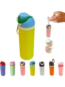 Bottle-Shaped Lipstick Holder Keychain for Women |   Portable Mini Makeup Storage Case |   Cute Trendy Bag Charm |   Perfect Gift for Her, Travel-Friendly Everyday Accessory