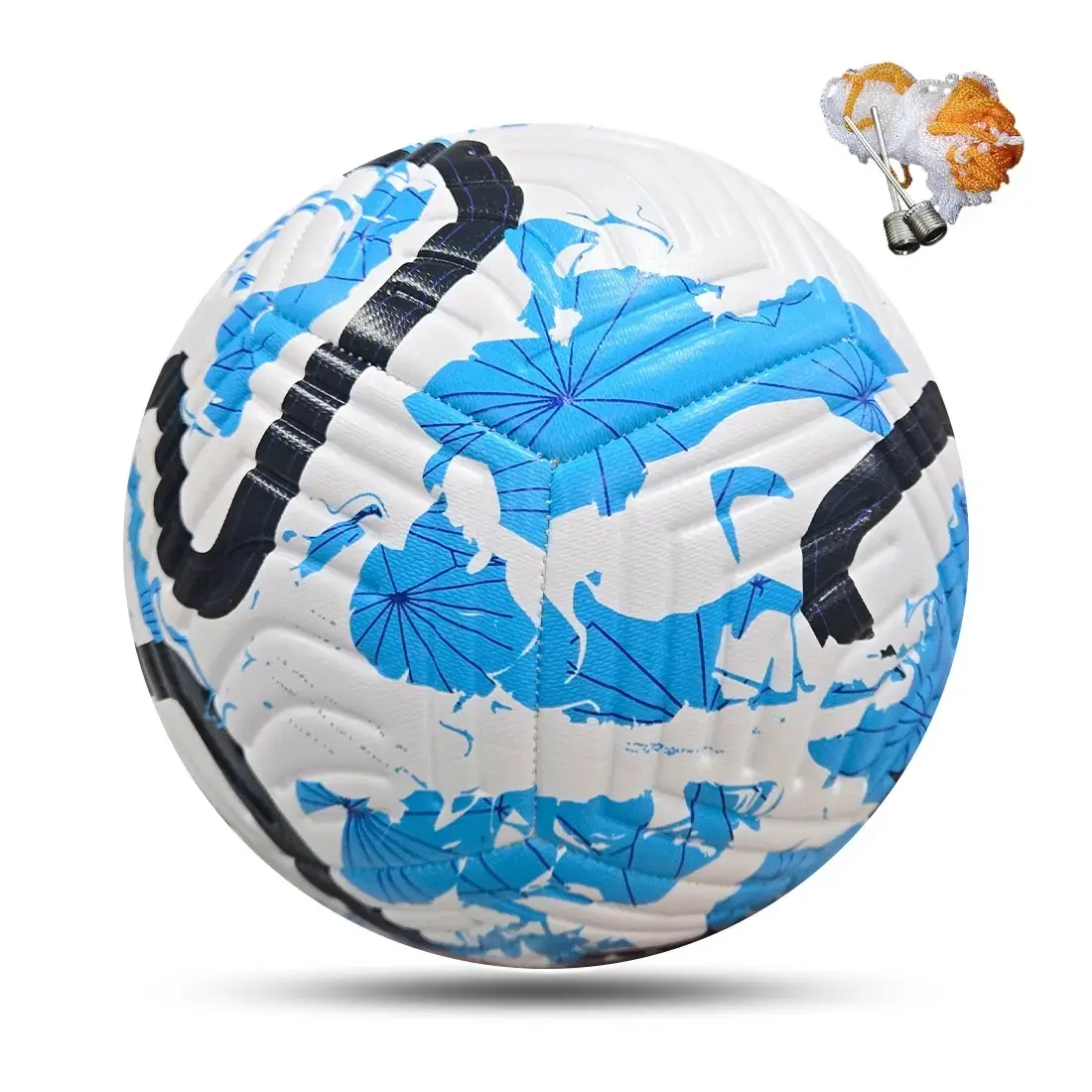 Soccer Ball Size 5 | Youth Kids Soccer Ball | Seamless Stitching Soccer Ball | Soft Touch Eva Foam Lining Club Soccer Ball | Lightweight Versatile Practice Ball for Club Training Outdoor Sport