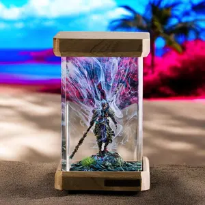 Bla.ck My.th Wu.kong Epic Battle Scene Resin Figurine - Handcrafted Desktop Ornament Gaming Collection Gift