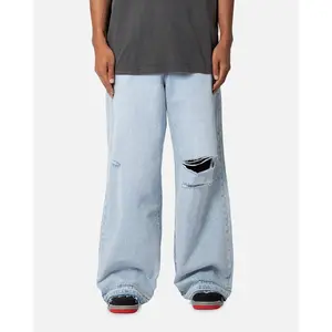 MNML Rave Baggy Jeans Light Blue