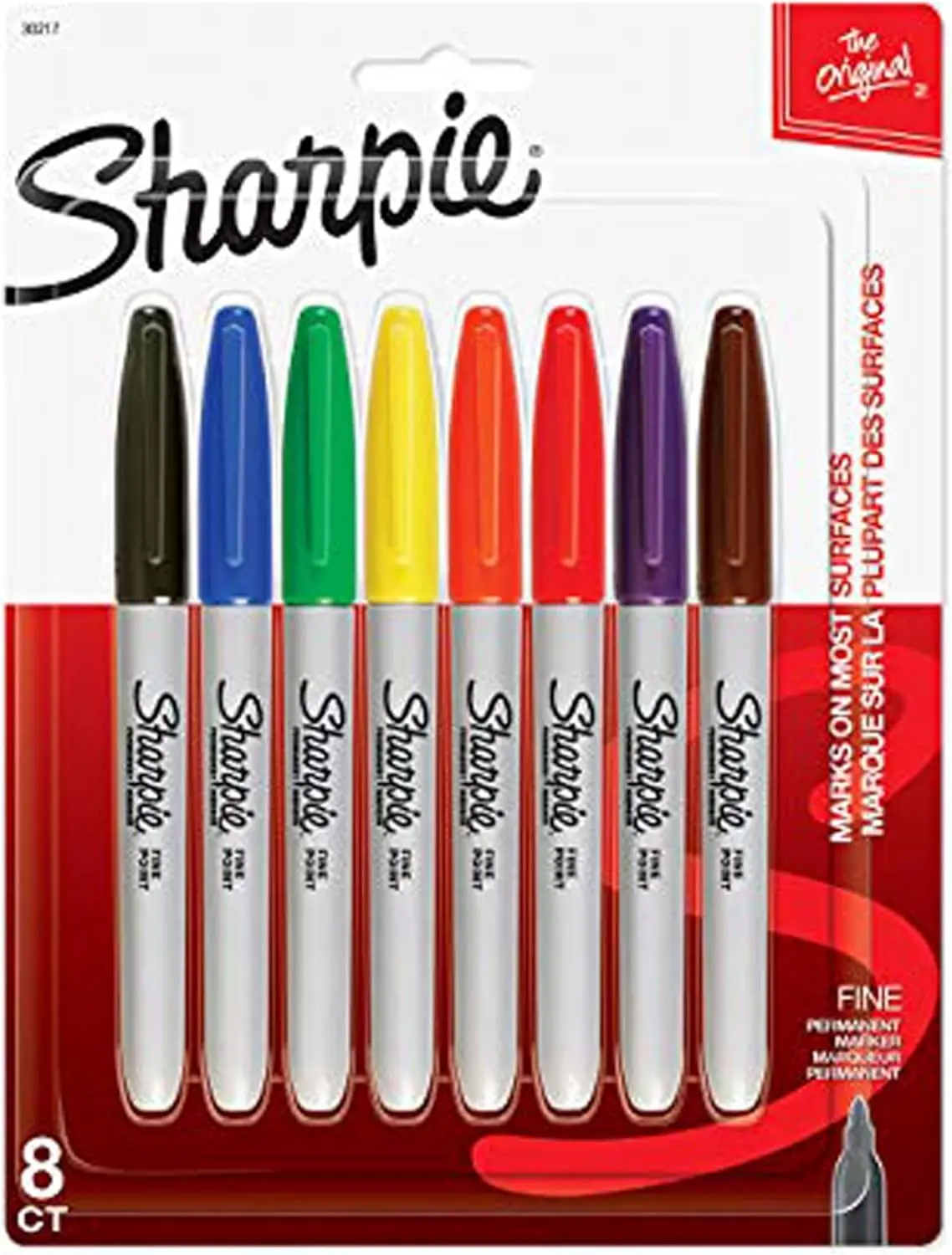 Sharpie Permanent Markers - Fine Point, Vivid AP Certified Ink, Intensely Brilliant Colors, Bold Marks for Labeling Metal & Most Surfaces, Ideal for Artists & Decorating (Office Stationery, Art Supplies)