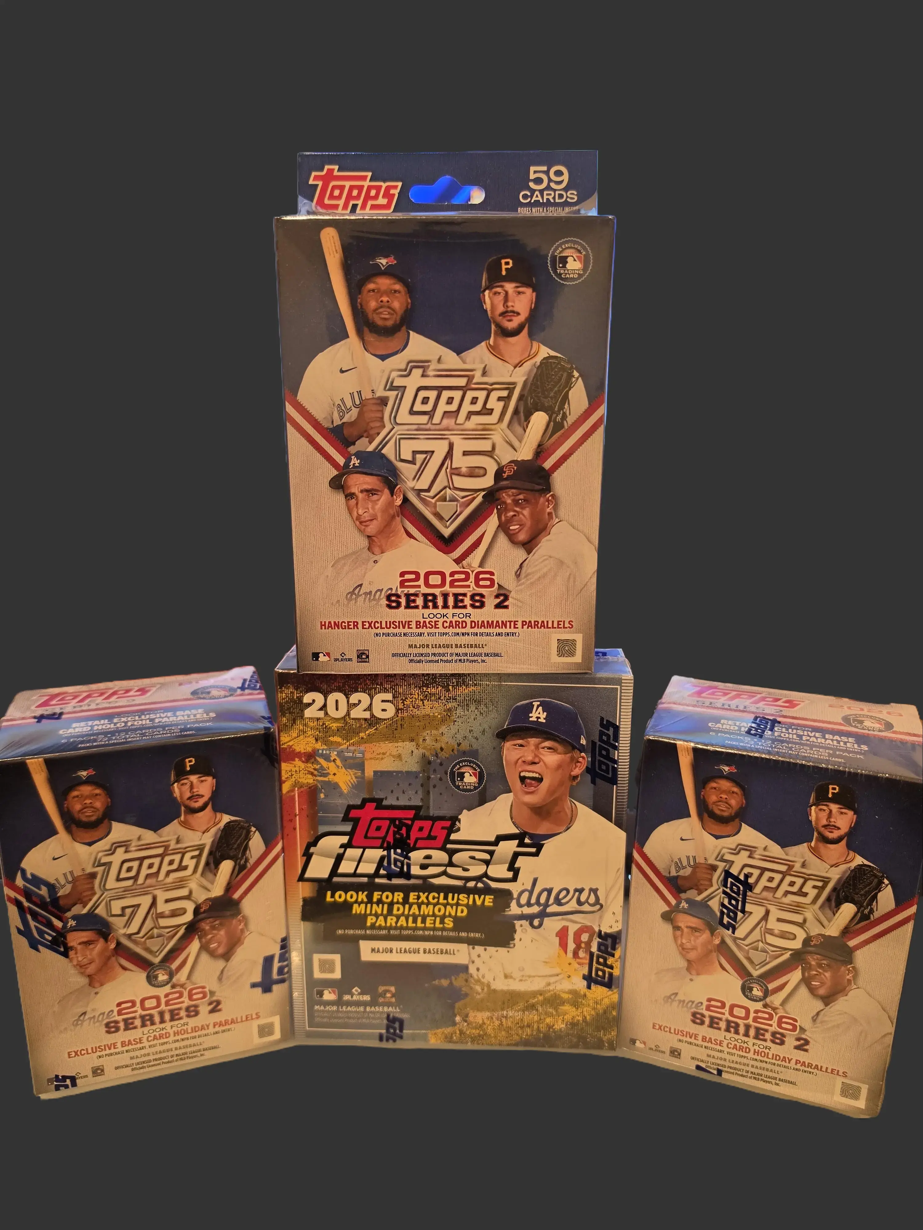 Mix Baseball Topps Finest, 2 Topps 75 Blaster, Topps 75 Hanger Break Pick Your Own Team(PYT)