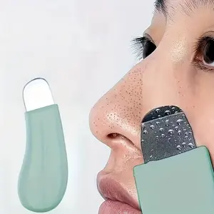 Tools for Blackhead Removal - Blackhead Remover, 4 color options, gentle facial pore cleanser for blackheads, manual skin care brush with textured surface, light green handle, easy to hold, pore cleaning accessories