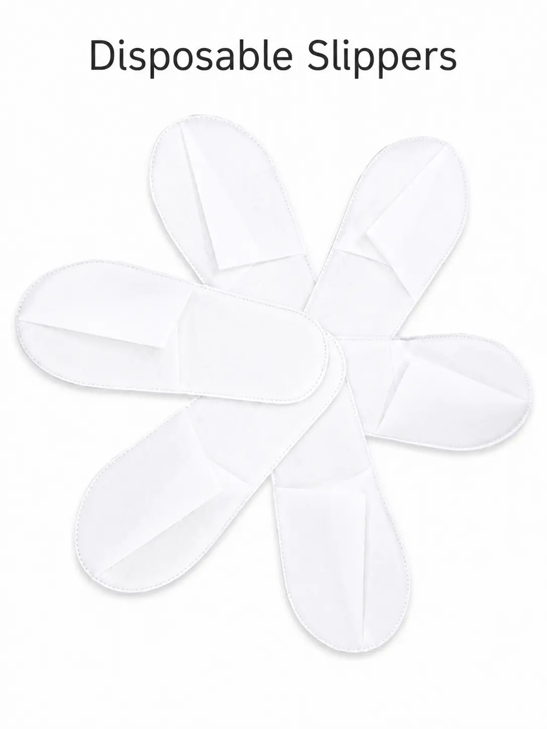 Disposable Slippers (20 Pairs Bulk Pack), Thickened Nonwoven Fabric with Thickened Soles, 1 Size Fits Guests for Hotel Homestay Wholesale & Indoor Home Use
