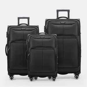 [Mother's Day Gift] SHOWKOO Softside Travel Luggage Sets (20in/24in/28in) 3-Piece Suitcases Expandable Lightweight Waterproof Durable Suitcase Sets Double with Spinner Wheels TSA Lock Carry On for Business,School,Travel