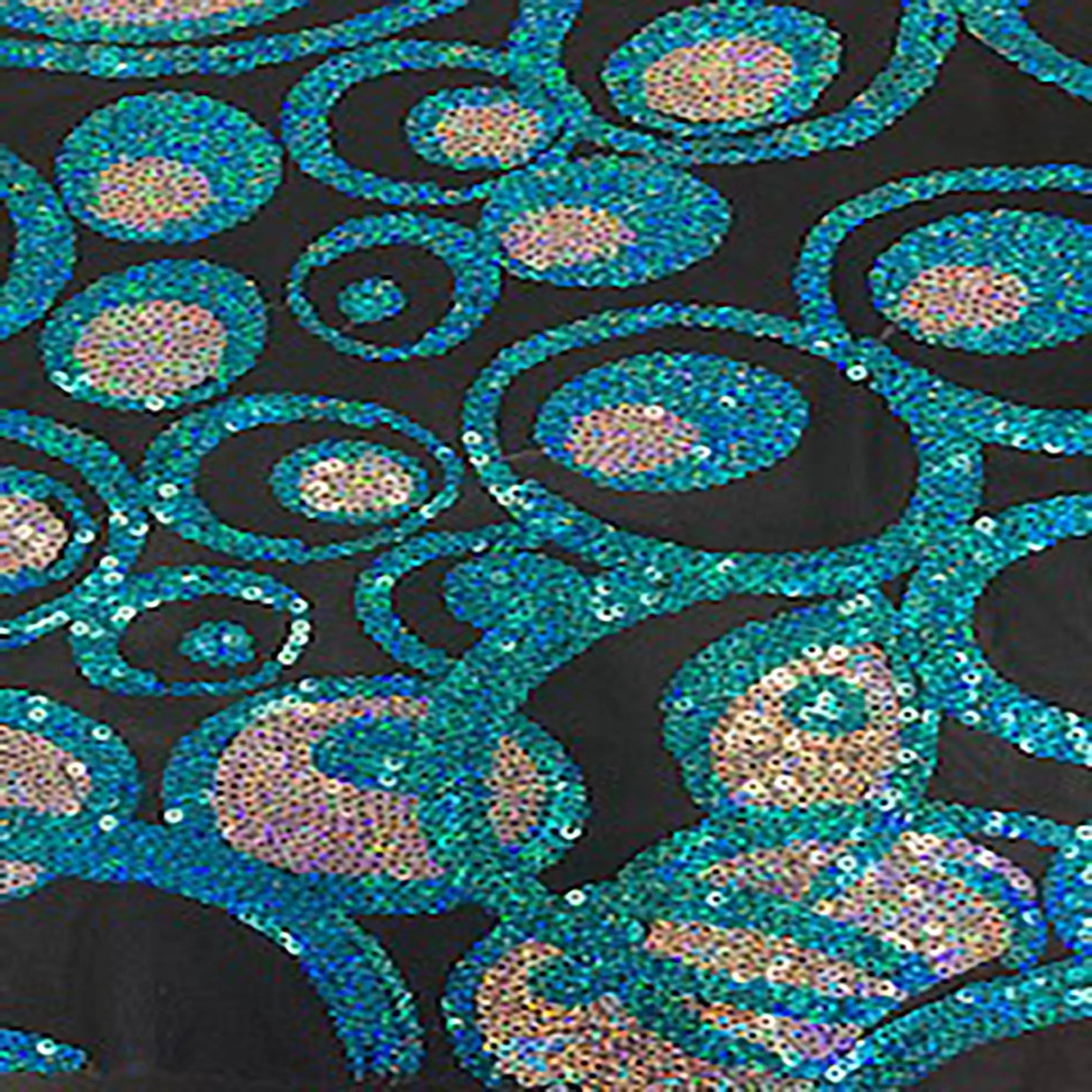 Glittery Sequined Mesh Fabric with Shimmering Hologram Detail & Spandex Blend - Glamour Dressmaking Material | Spandex Palace, Fabric Sequins, Lingerie, Undergarments, Sports Apparel, 50" Usable, 56/54" Width, Spark, Dancewear