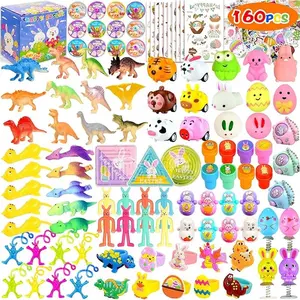 Mothers Day Gifts 160 PCS Easter Egg Fillers, Easter Basket Stuffers, Easter Party Favors for Kids Boys Girls, Easter Toys Pack Easter Egg Hunt Easter Eggs Filled Gift Goodie Bags Classroom Prize Treasure Box