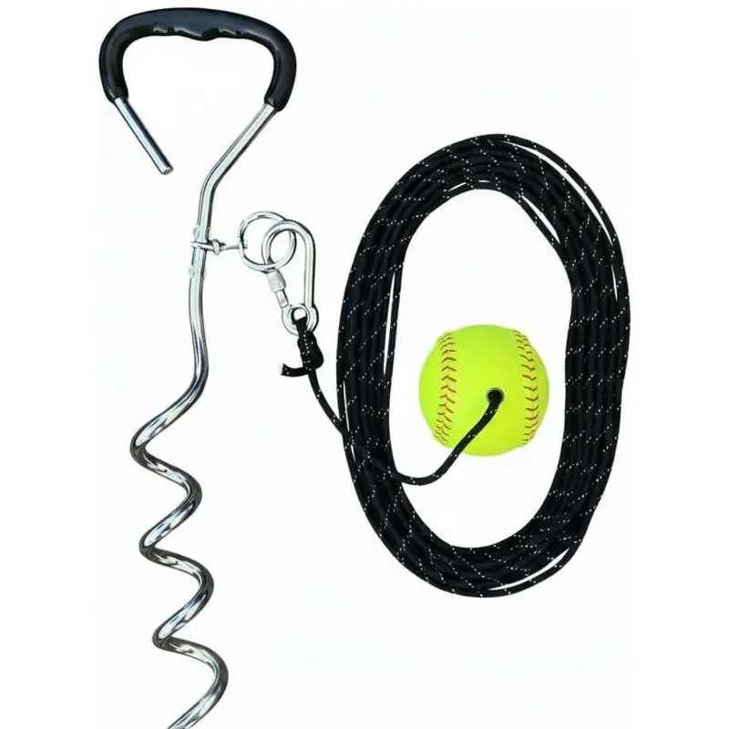 Softball Swing Trainer – Practice Your Swing in The Backyard with a Real Ball & Get 50 Feet of Flight Feedback Ages (Baseball)