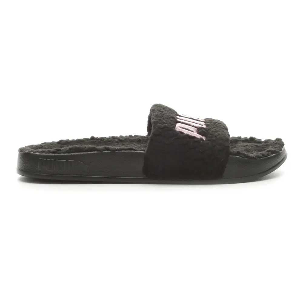 PUMA Womens Leadcat 2.0 Ylm Sherpa Slide Casual Sandals Casual - Black
