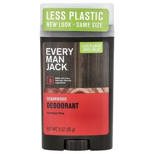 Every Man Jack Deodorant, Aluminum Free, Cedarwood, 3 oz (85 g)