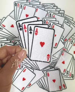 Aces Card Embroidery Patch