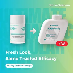 Naturenewborn NR1000 - High Purity NAD+ Supplement forTriple Anti-Aging, Energy, Focus - 60 Count - Vitamin & Wellness Dietary Healthcare Edible Nutrition Fitness