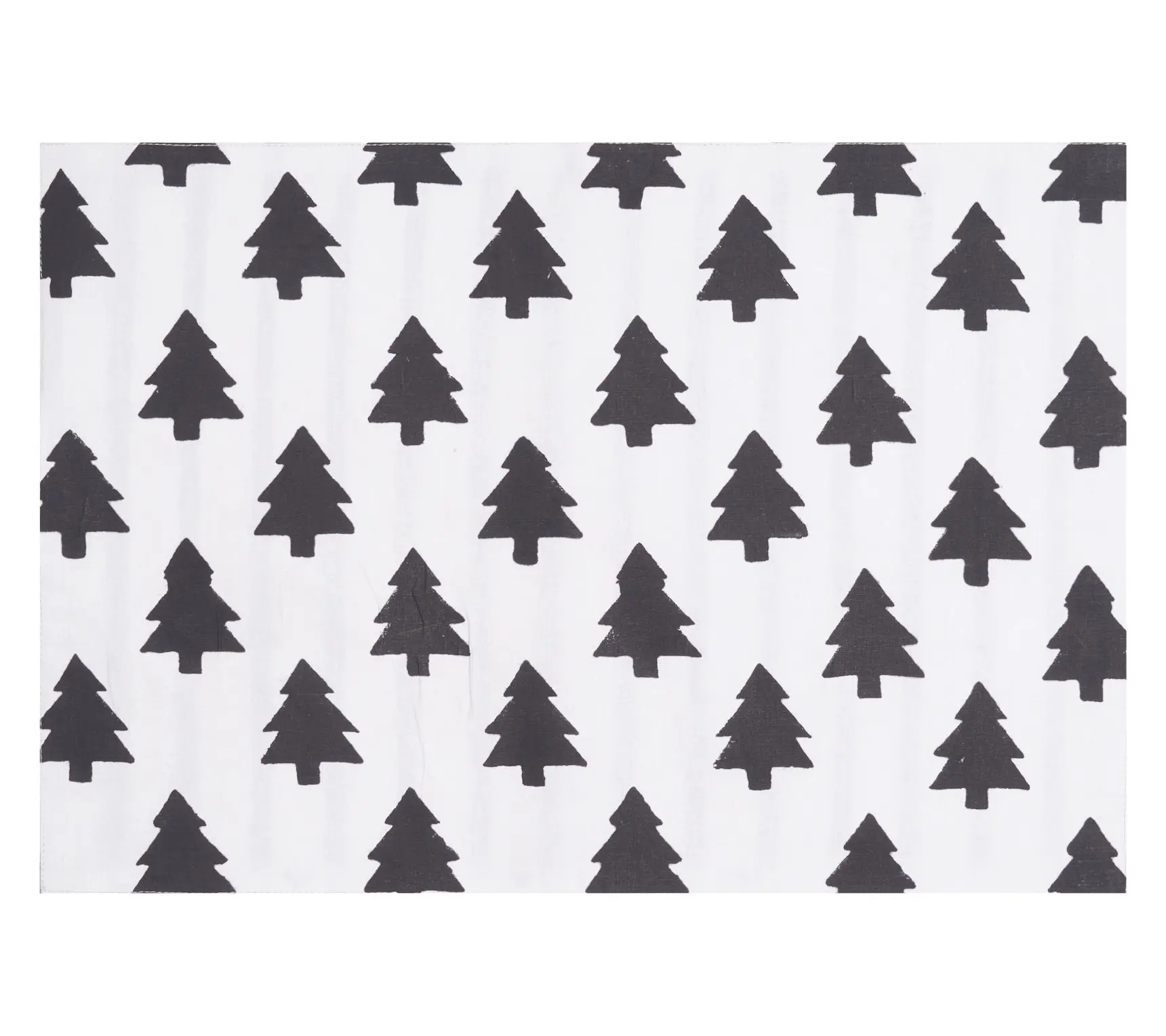 Black and White Forest Placemat Set of 4 by Valerie