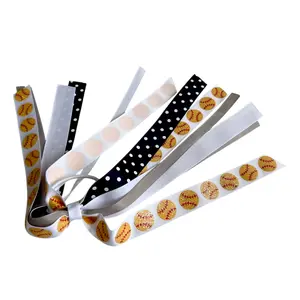 Glitter Softball Ponytail Bow in Navy Polka Dot, White & Gray Ribbons for Team School Uniform Spirit Wear Hair
