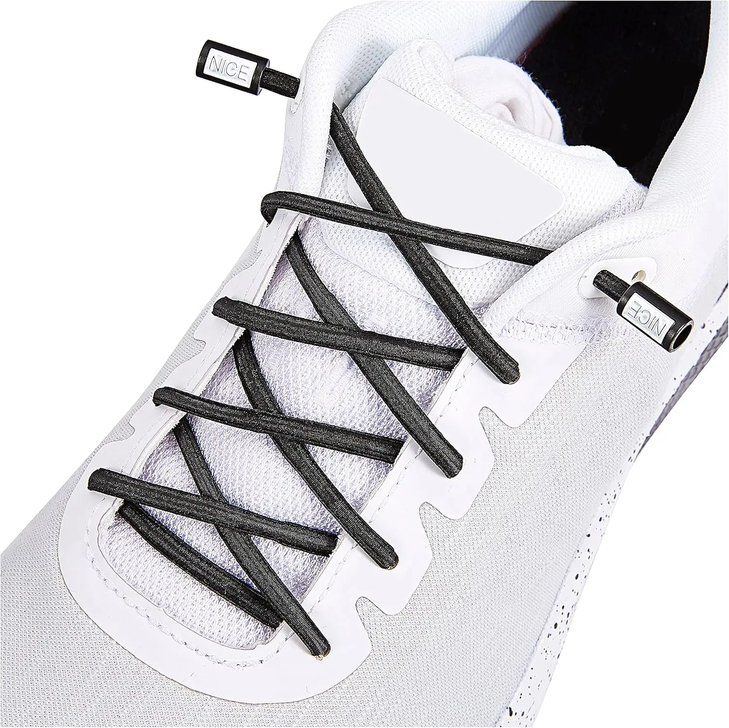 SAGAETR Elastic Shoelaces No-Tie Lacing System for  and Adult Shoes, Elastic Shoe laces for Sneakers