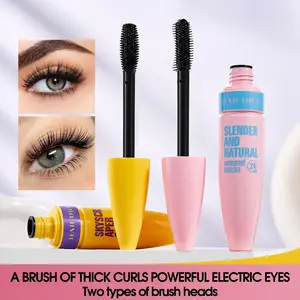 Long Curling Volumizing Mascara, Voluminous Lengthening Mascara, Waterproof Sweatproof Quick-Dry Smudge-Proof, Suitable for All Skin Types, Essential Makeup Tool
