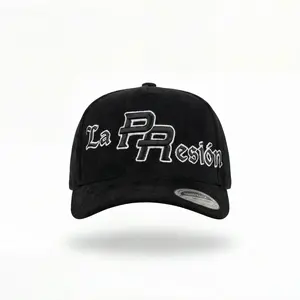 SUEDE SNAPBACK "LA PRESION" EMBROIDERY HAT - Stylish Suede Material for Casual & Sports Events - Secure Fit & Trendy Design