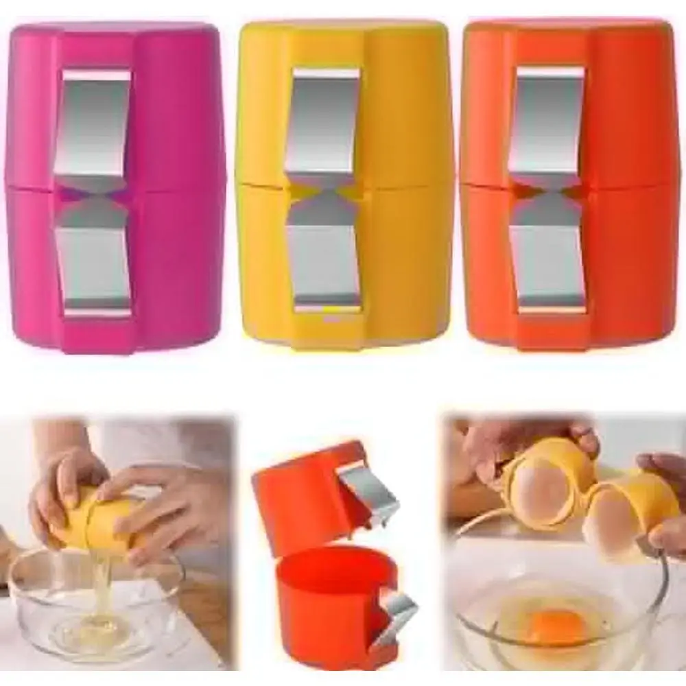 3 Pcs Egg Shell Opener, Egg Separator Egg Cracker Egg Peeler for Raw Eggs, Hard Boiled Egg Peeler Tool for Cutting Eggs,Quickly Cutting Off Eggs Breaker Kitchen Gadgets for Cooking Bakery Kitchen Use