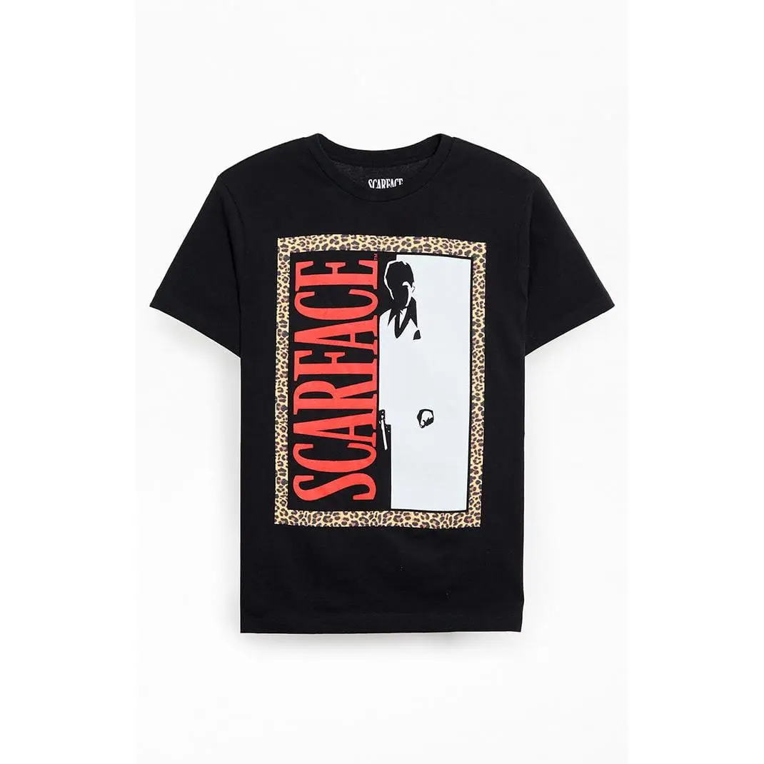 PacSun Men's Scarface Leopard T-Shirt - Multicolor